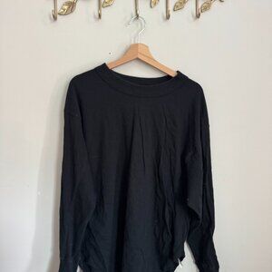 Aerie Oversized Black Long Sleeve Tee - Size Large